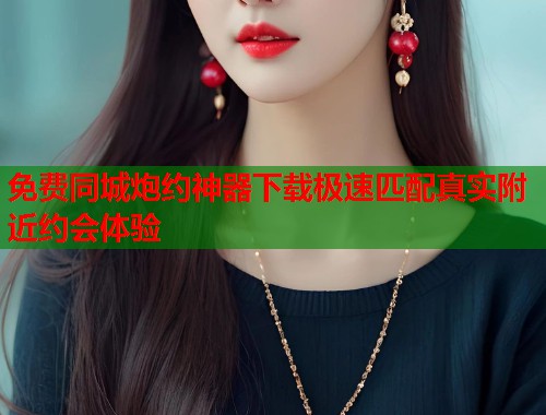 免费同城炮约神器下载极速匹配真实附近约会体验